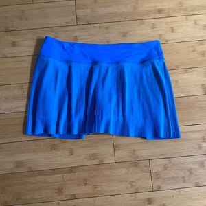 Lululemon blue skirt (with under shorts) size 8, wore once, like new